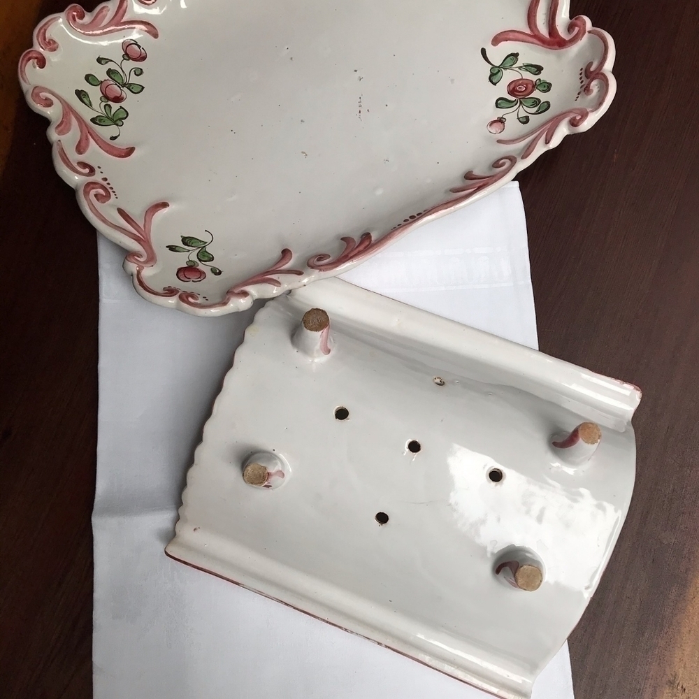 Vintage Handpainted Asparagus Server